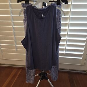 Two Pieces - All In Motion Tank Top and Patterned Athletic Leggings